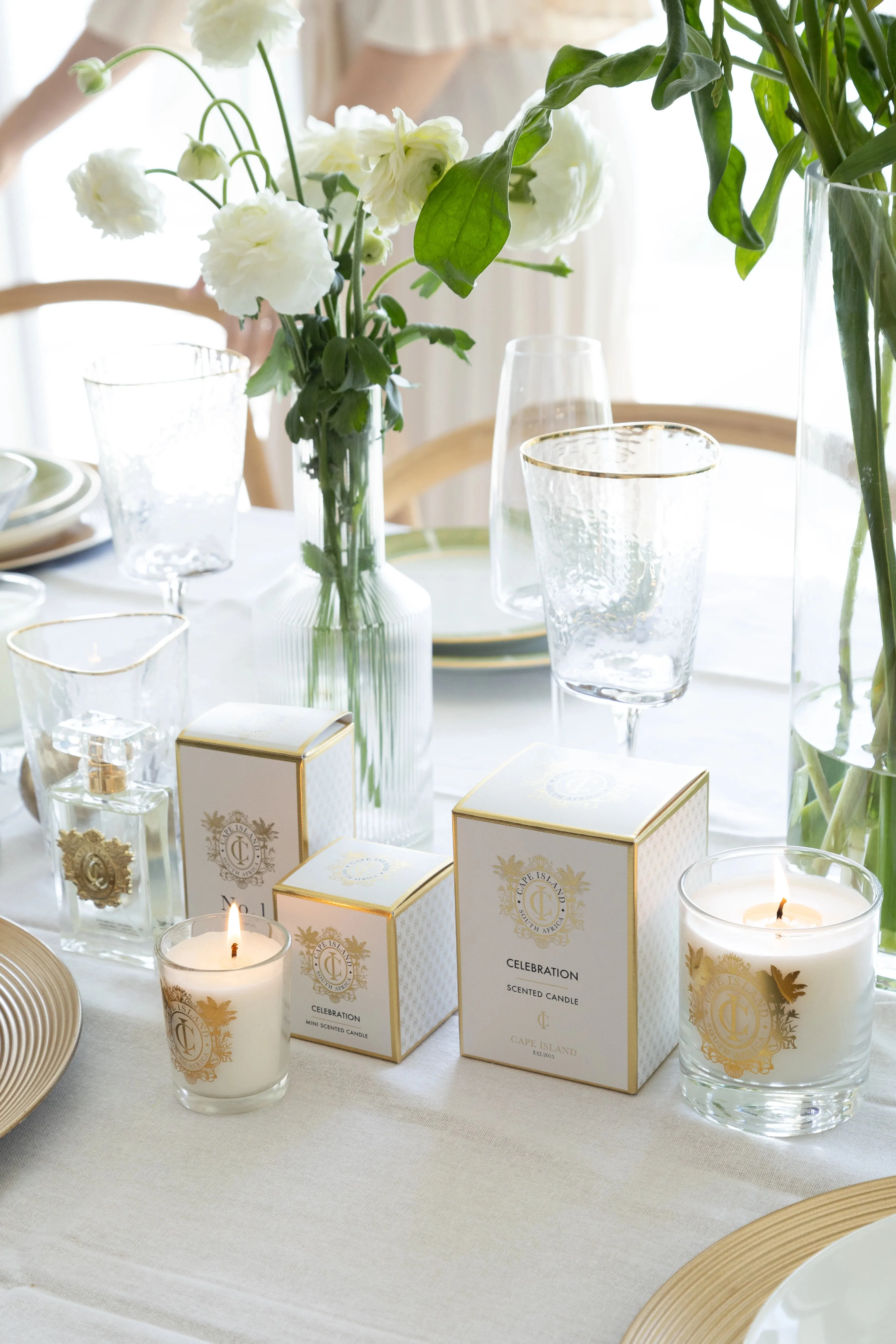 Cape Island Celebration Candle Classic White