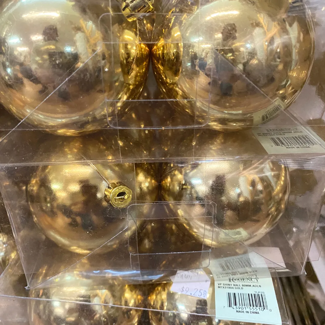 Christmas Shiny Ball - Gold