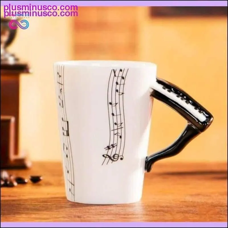 Creative Music Violin & Guitar Ceramic Mugs Novelty Gifts