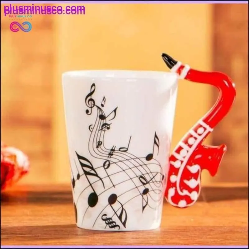 Creative Music Violin & Guitar Ceramic Mugs Novelty Gifts