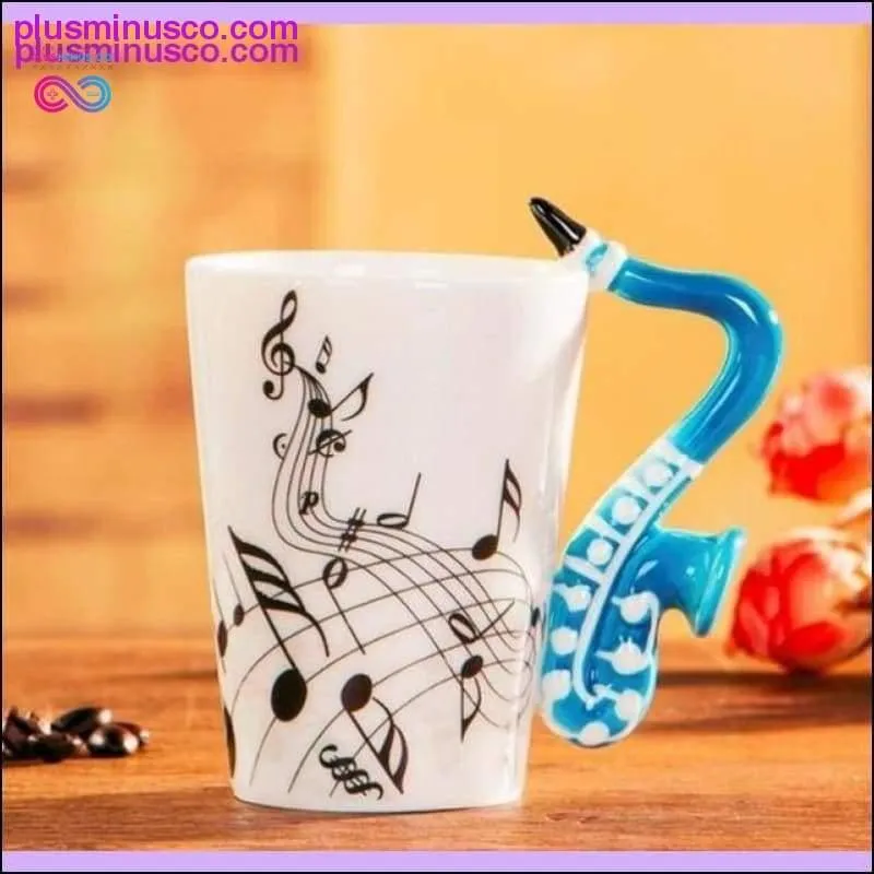 Creative Music Violin & Guitar Ceramic Mugs Novelty Gifts