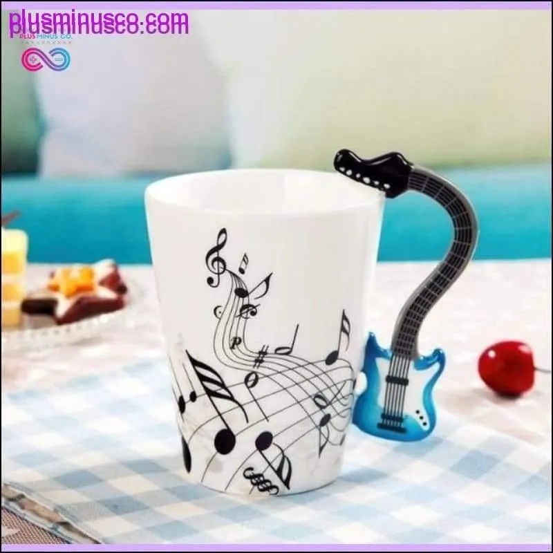 Creative Music Violin & Guitar Ceramic Mugs Novelty Gifts