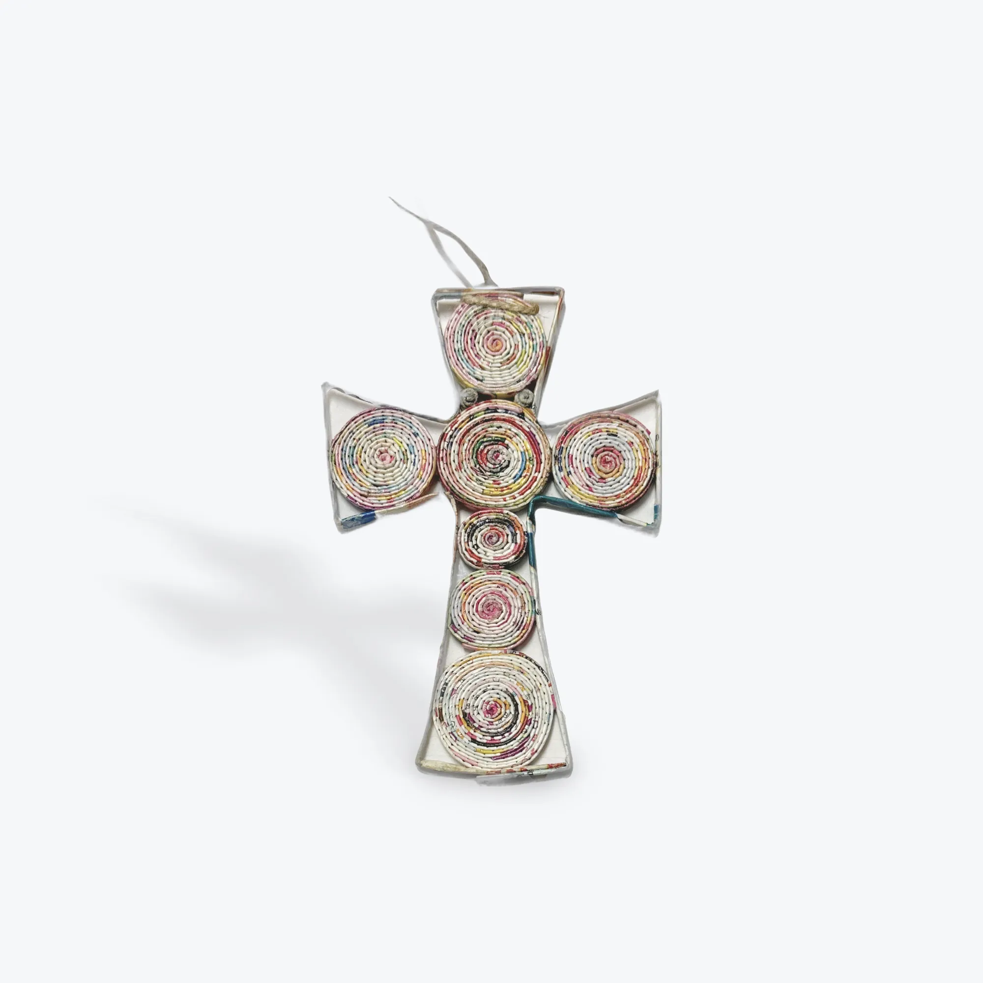 Cross Ornament - Recycled Paper: Large