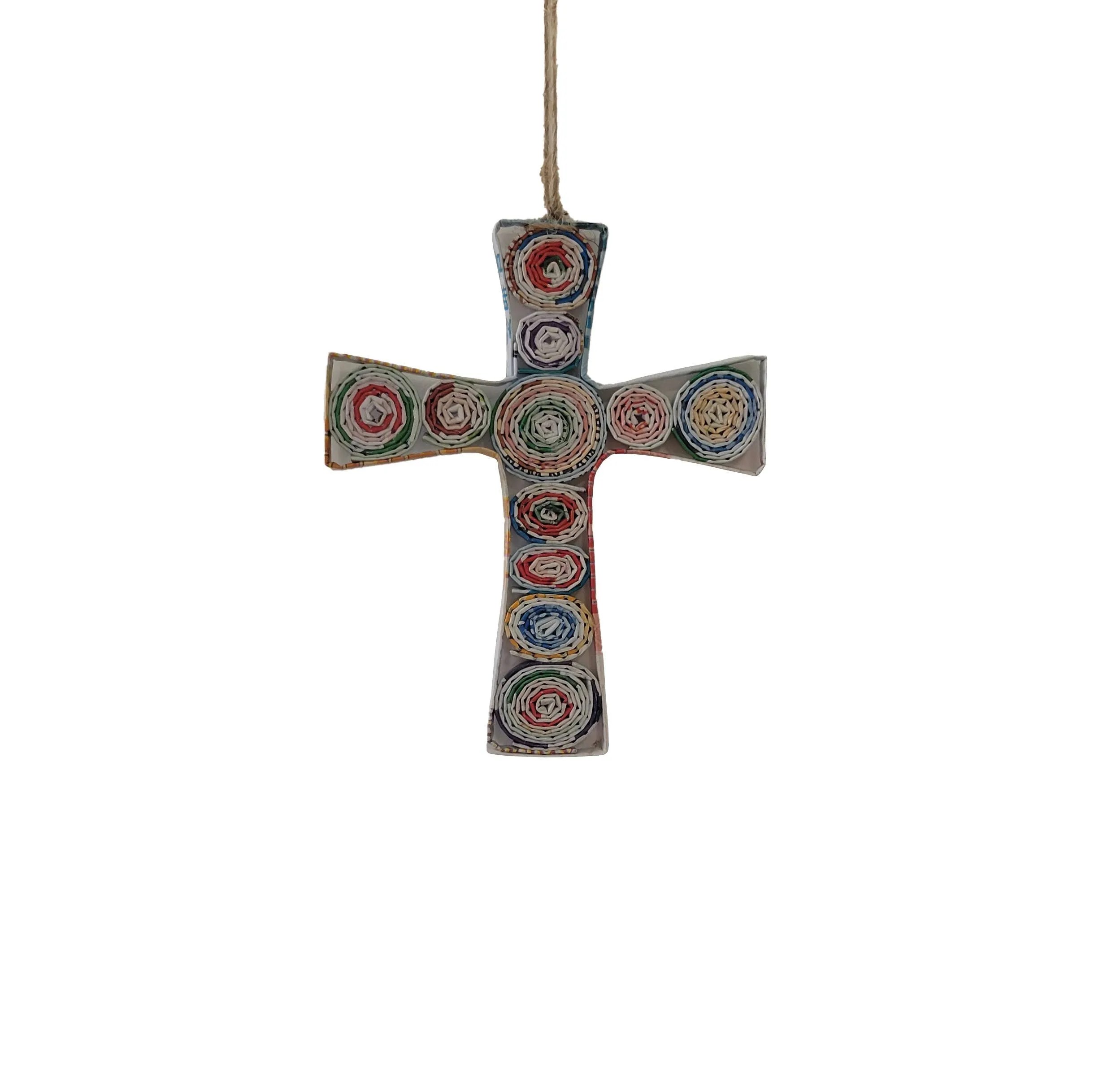 Cross Ornament - Recycled Paper: Large