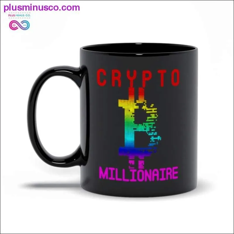 CRYPTO Millionaire Black Mugs