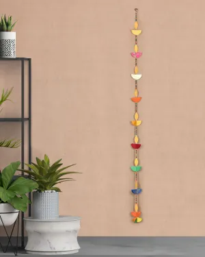 Fabric Diya String Hanging Prop