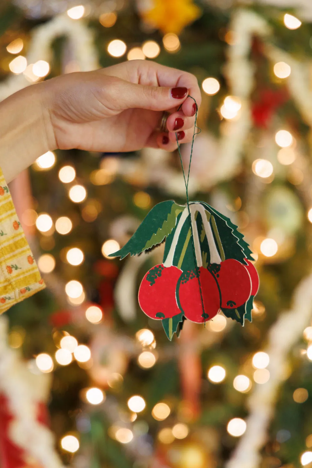 Festive Foliage Paper Ornaments