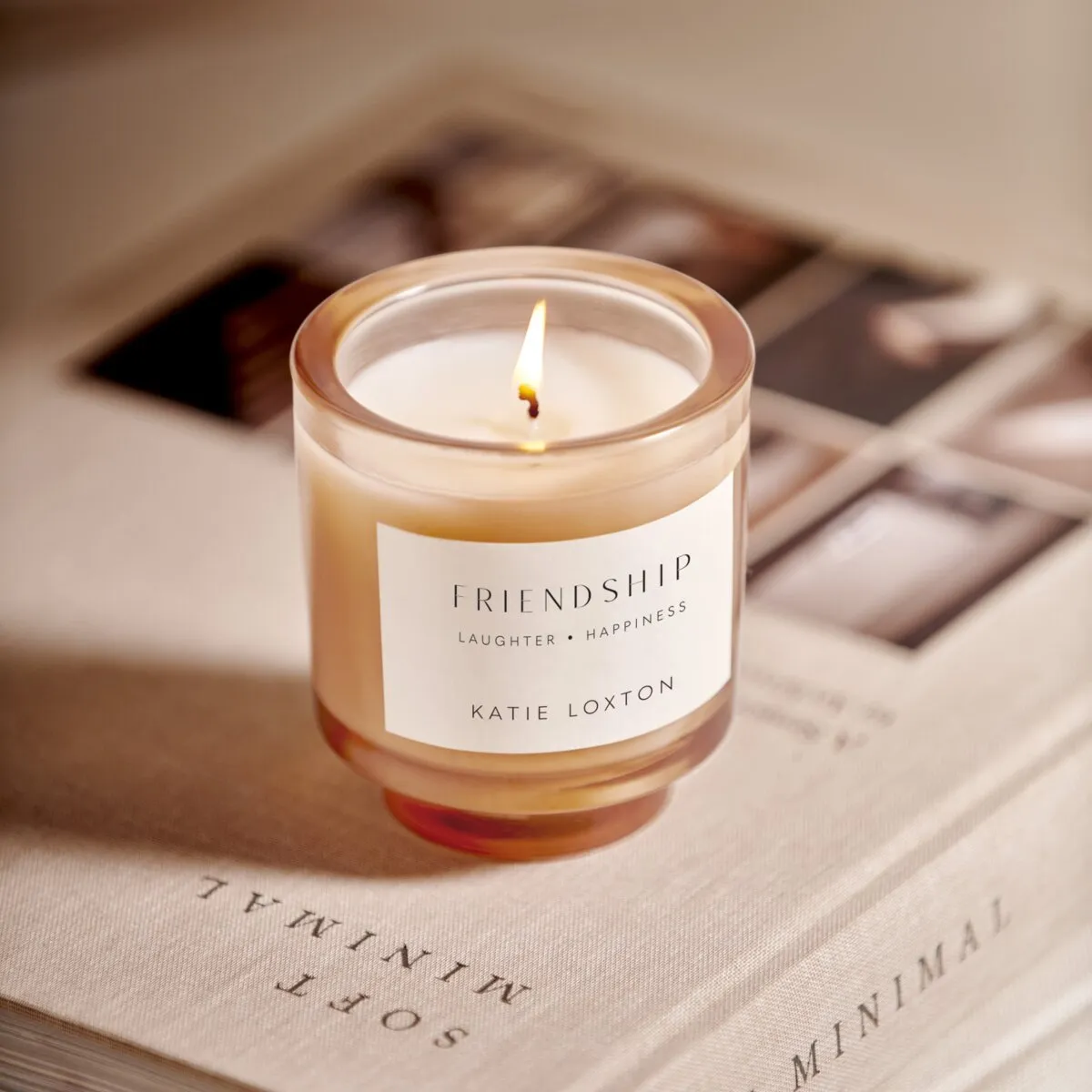 'Friendship' Sentiment Candle | Peach Rose & Sweet Mandarin