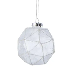 Geo Molded Glass Ornament (Round)