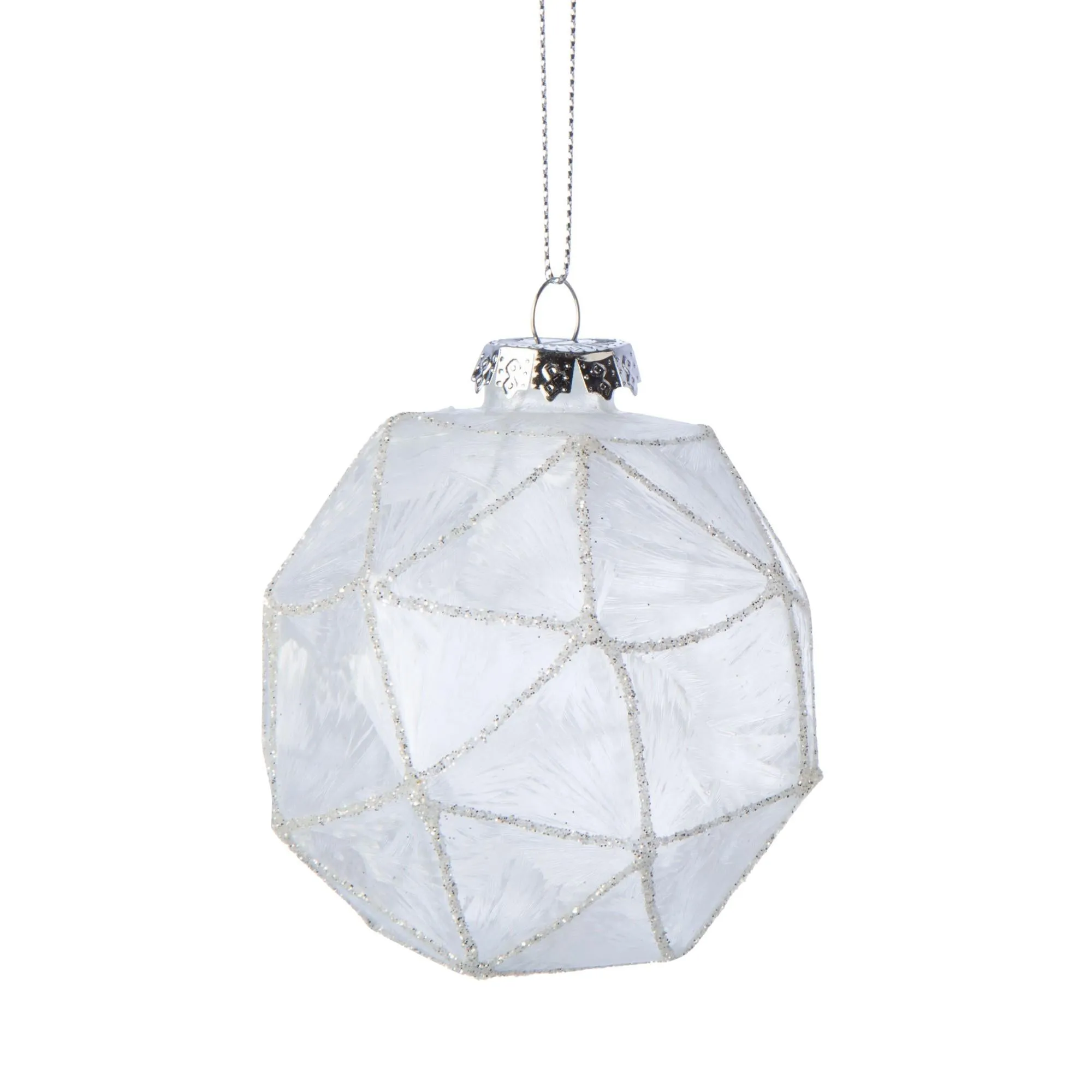 Geo Molded Glass Ornament (Round)