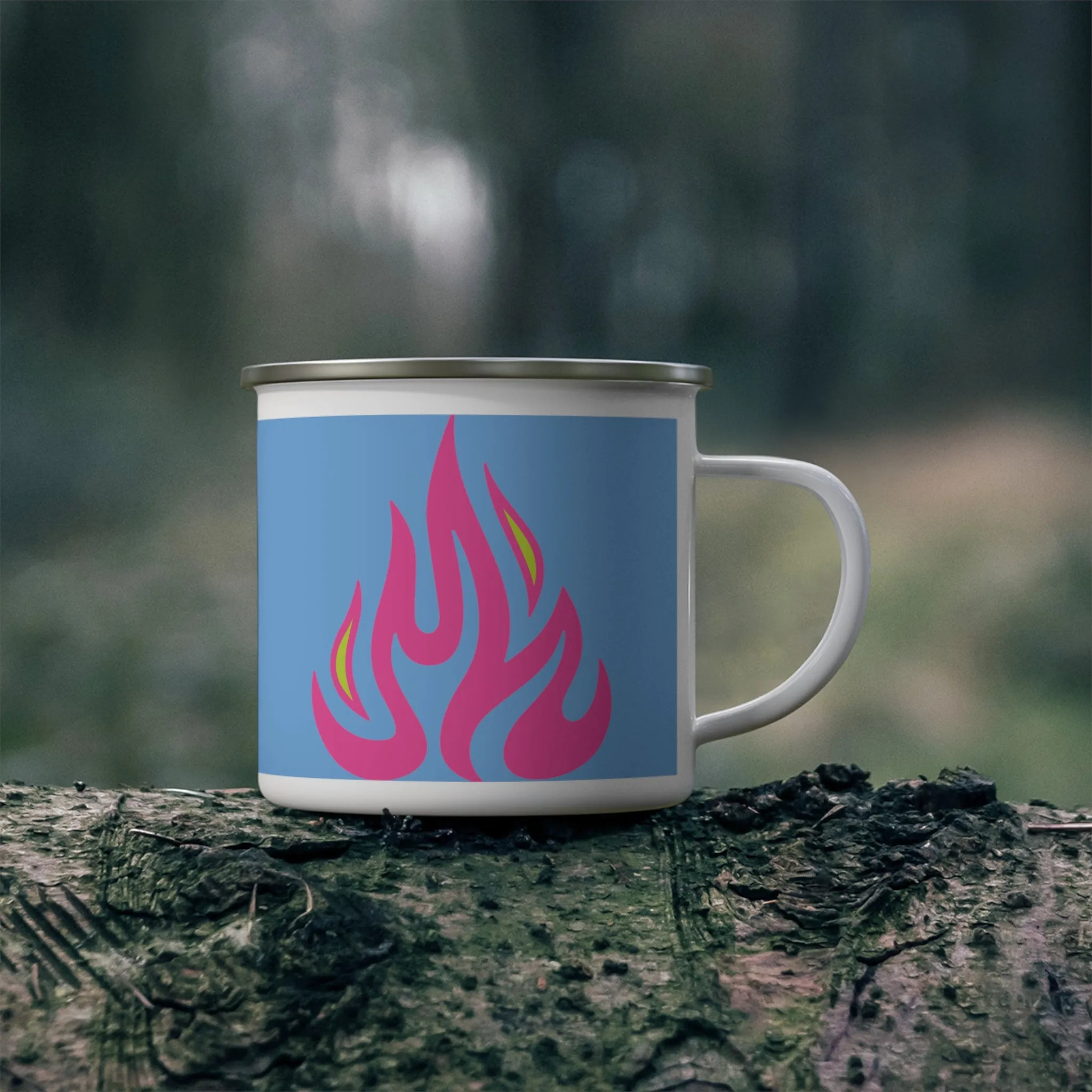 Happy Camper Enamel Camping Mug