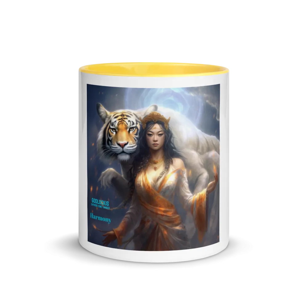 Harmony Ceramic Coffee Mug Set - Colorful Interior, Microwave and Dishwasher Safe, Perfect for Mug and Tea Lovers