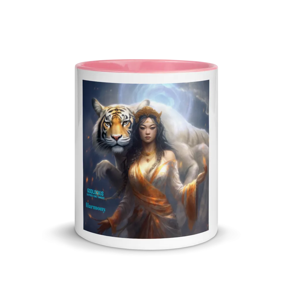 Harmony Ceramic Coffee Mug Set - Colorful Interior, Microwave and Dishwasher Safe, Perfect for Mug and Tea Lovers