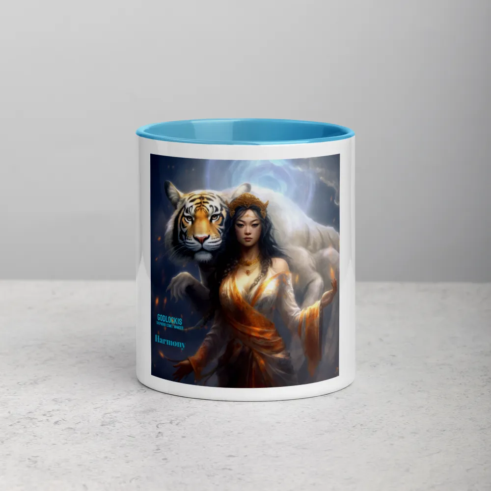 Harmony Ceramic Coffee Mug Set - Colorful Interior, Microwave and Dishwasher Safe, Perfect for Mug and Tea Lovers