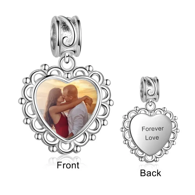 Heart-Shape 1 Photo Custom Pendant