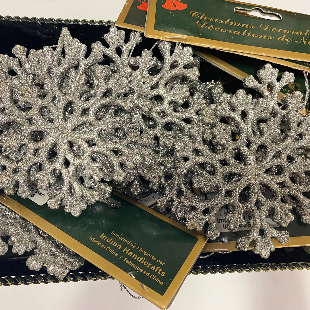 Holiday Ornaments Snowflake & Star BIG