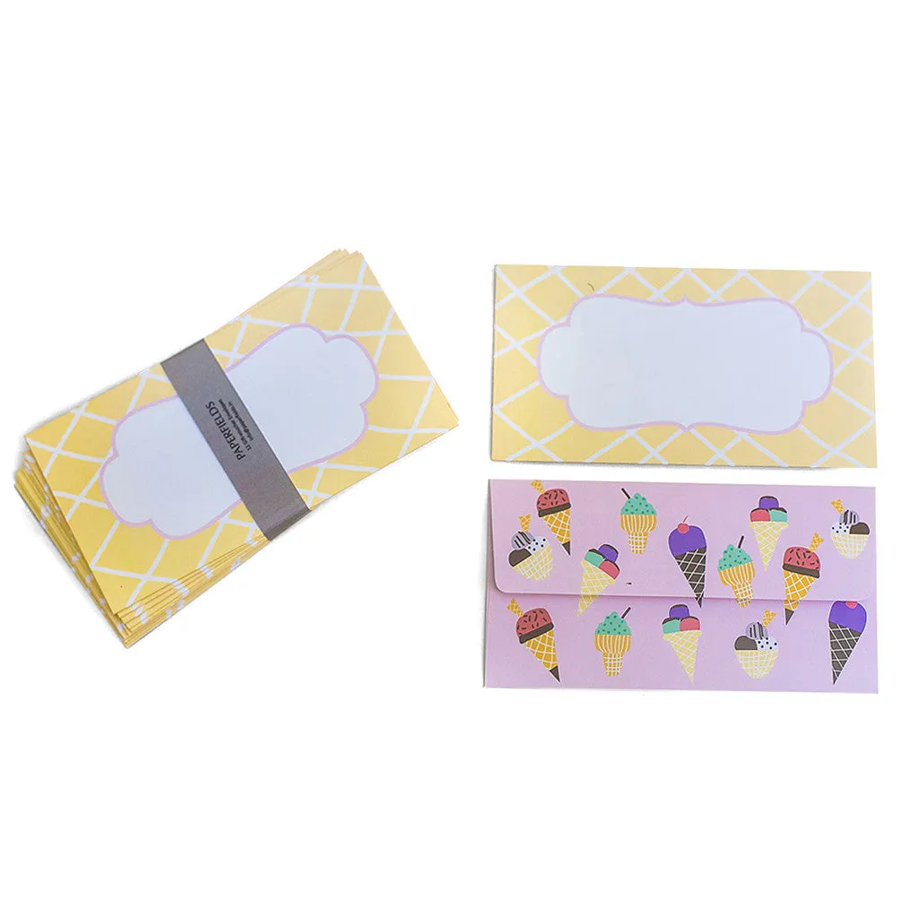 Ice-Ceam Collection <br> Cash Envelopes <br> <span style="font-size: 10px;">Set of 12</span>