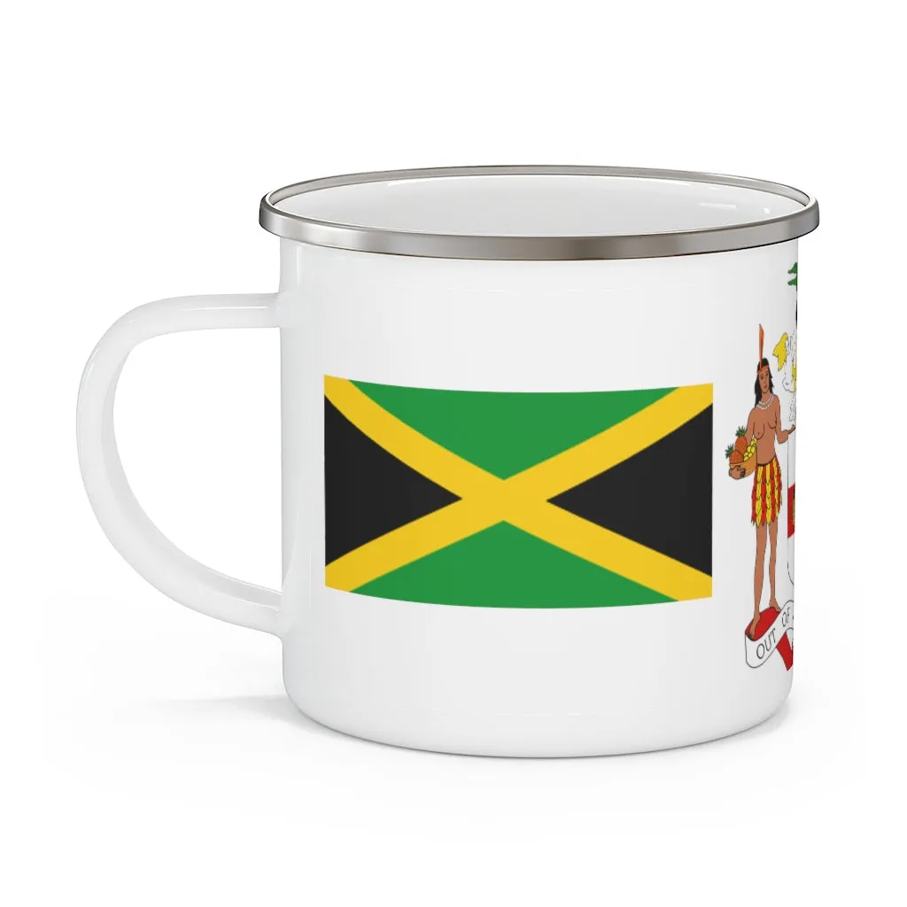 Jamaica Coat Of Arms Enamel Mug