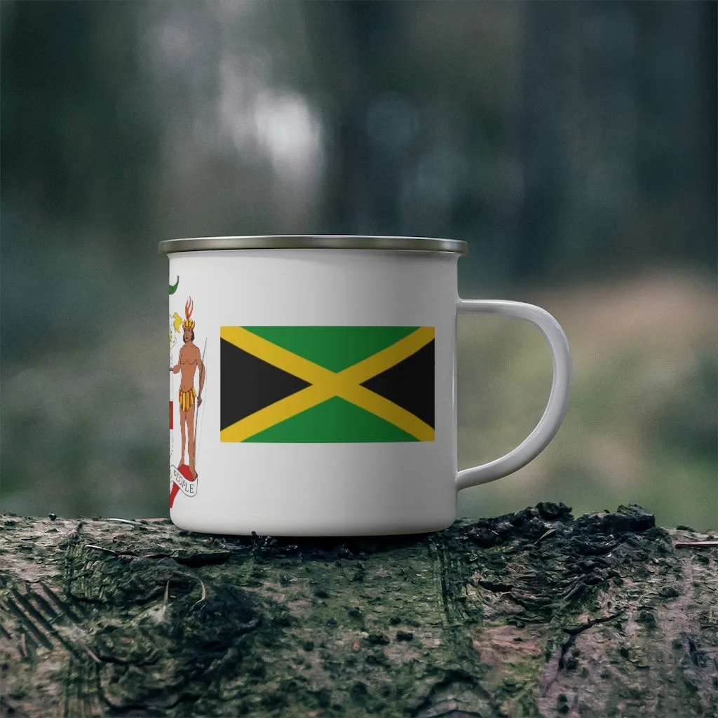Jamaica Coat Of Arms Enamel Mug