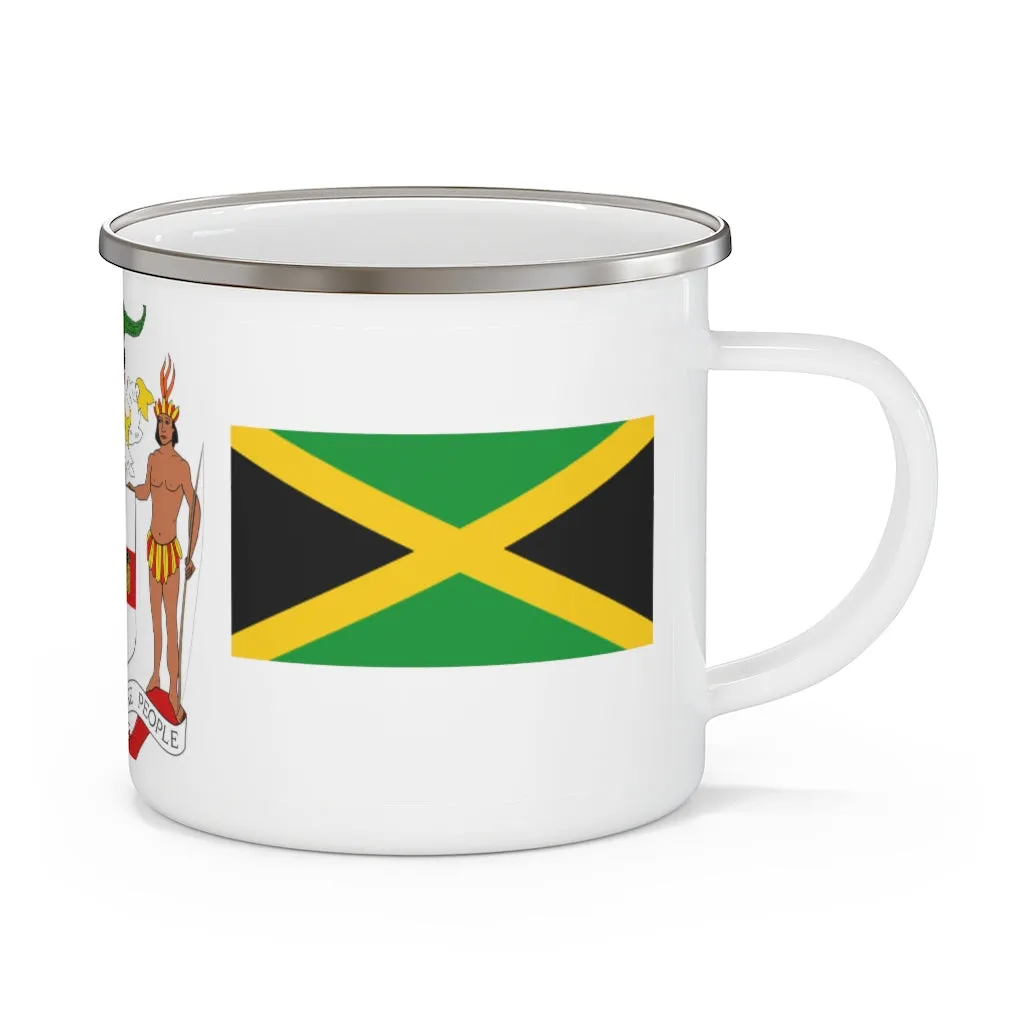 Jamaica Coat Of Arms Enamel Mug
