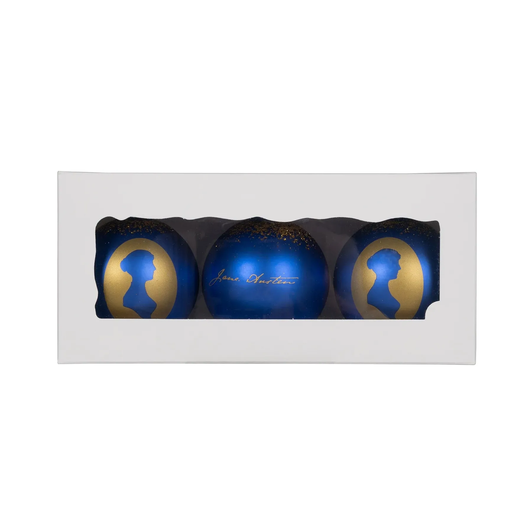 Jane Austen Christmas Bauble Trio