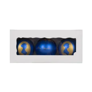 Jane Austen Christmas Bauble Trio