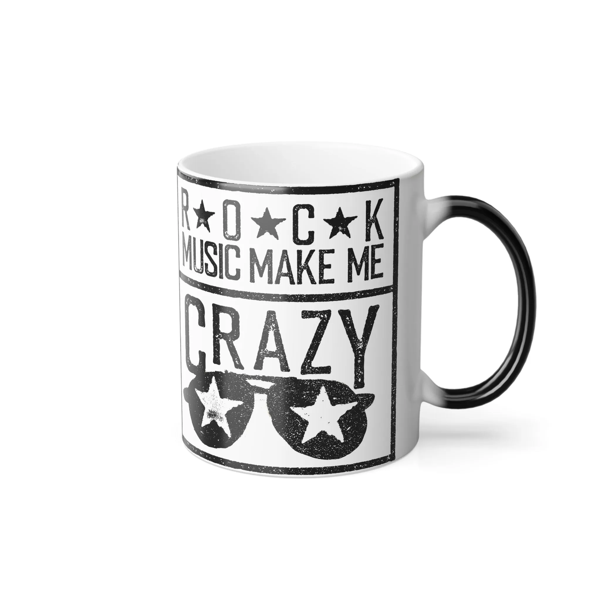Rock Music Makes Me Crazy - Color Morphing Mug, 11oz