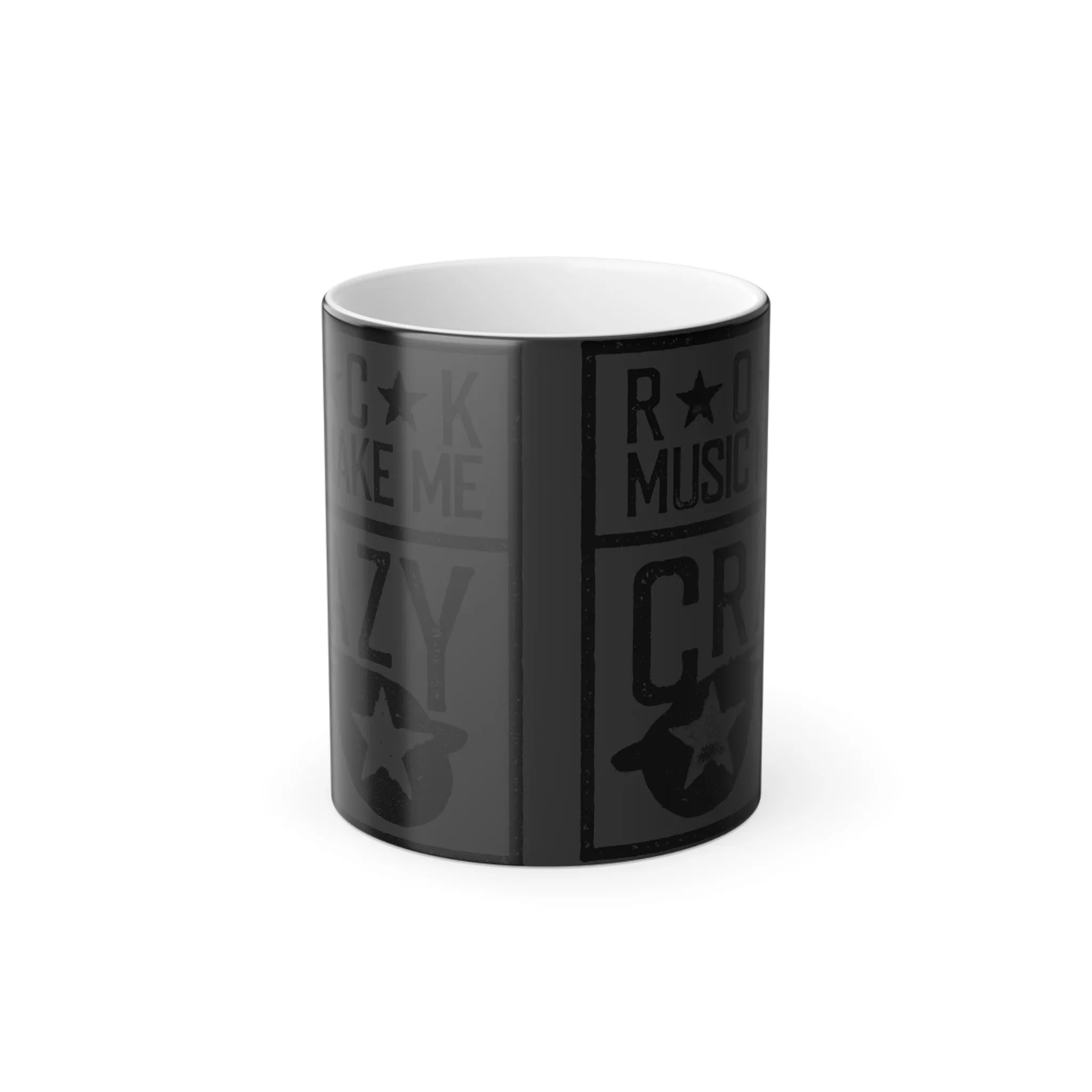 Rock Music Makes Me Crazy - Color Morphing Mug, 11oz