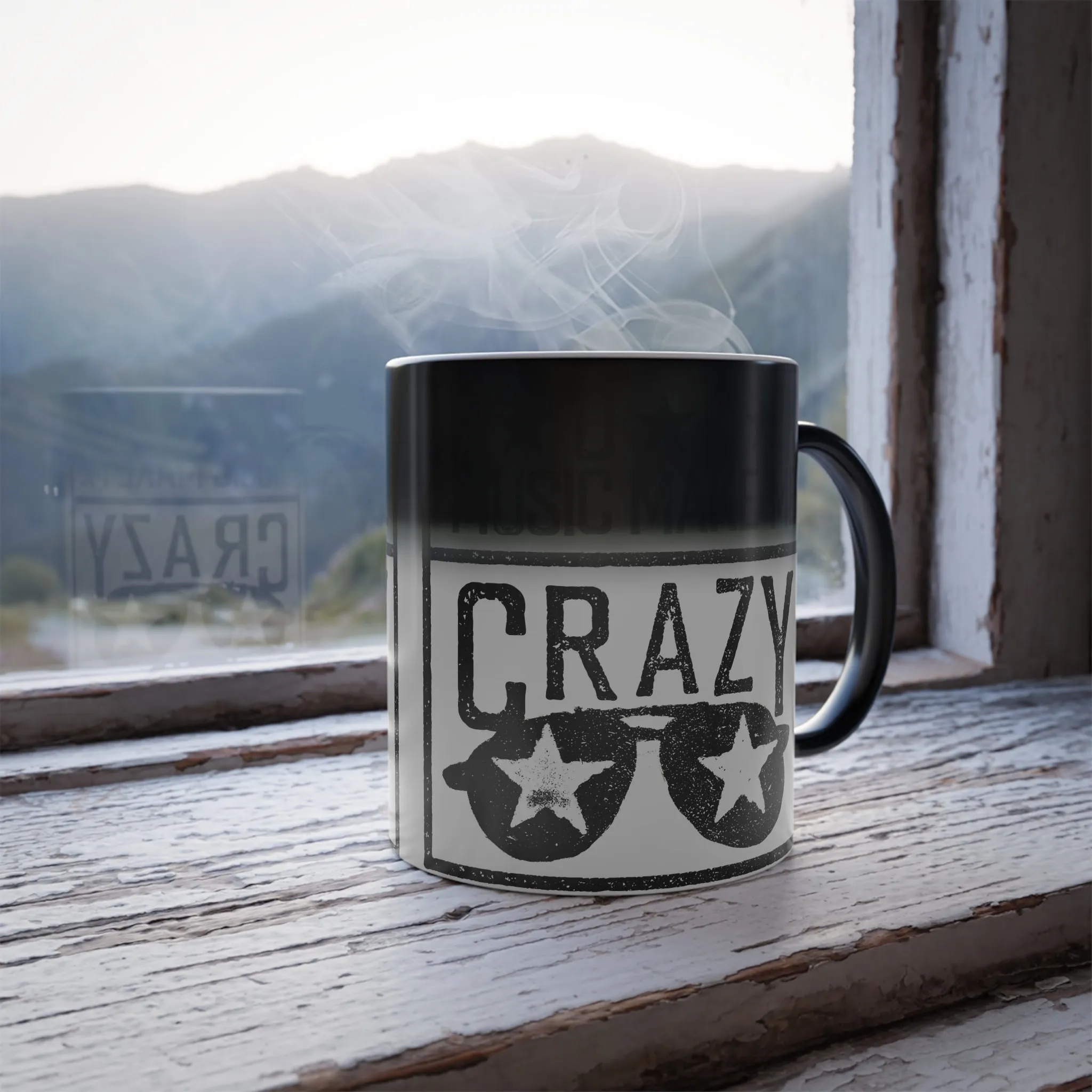 Rock Music Makes Me Crazy - Color Morphing Mug, 11oz