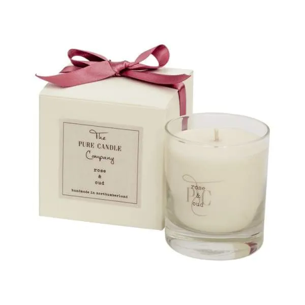 Rose & Oud Small Candle - Pure Candle Company