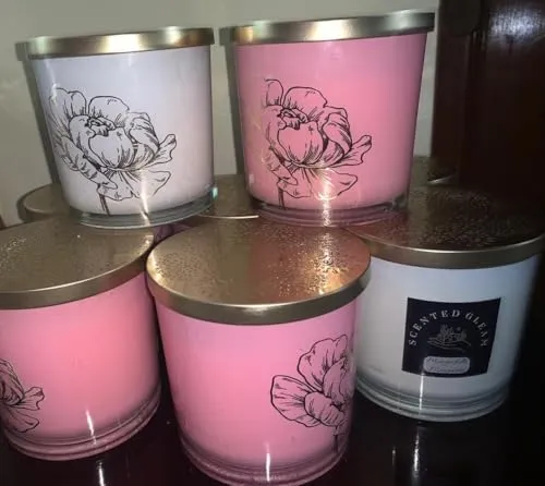 Scented Floral Jar Candles, 850 ml (Single) (Scented)
