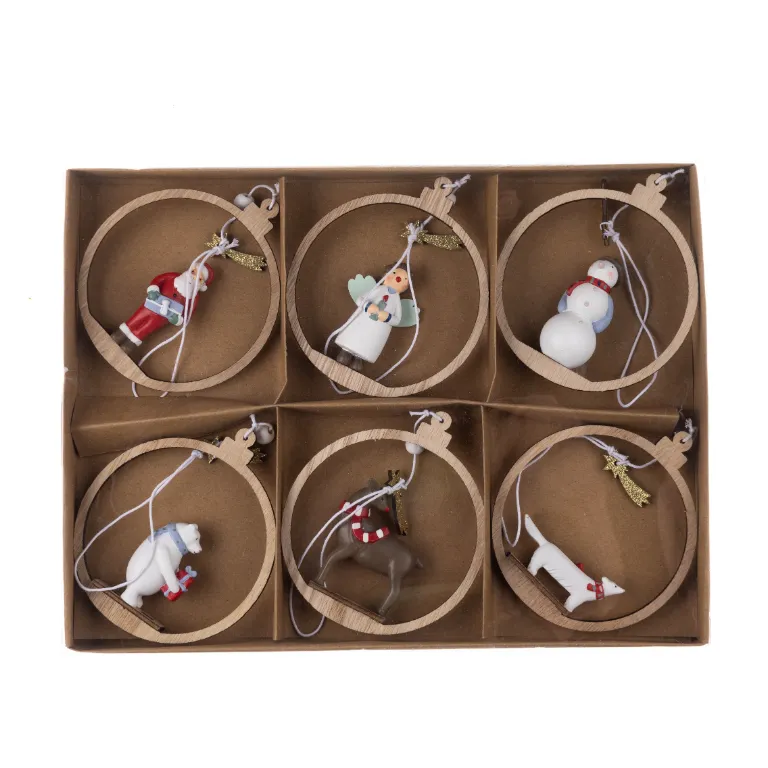 Set of Six Festive People