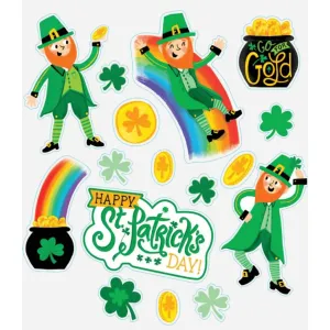 St Patrick's Day Vinyl Window Decorations