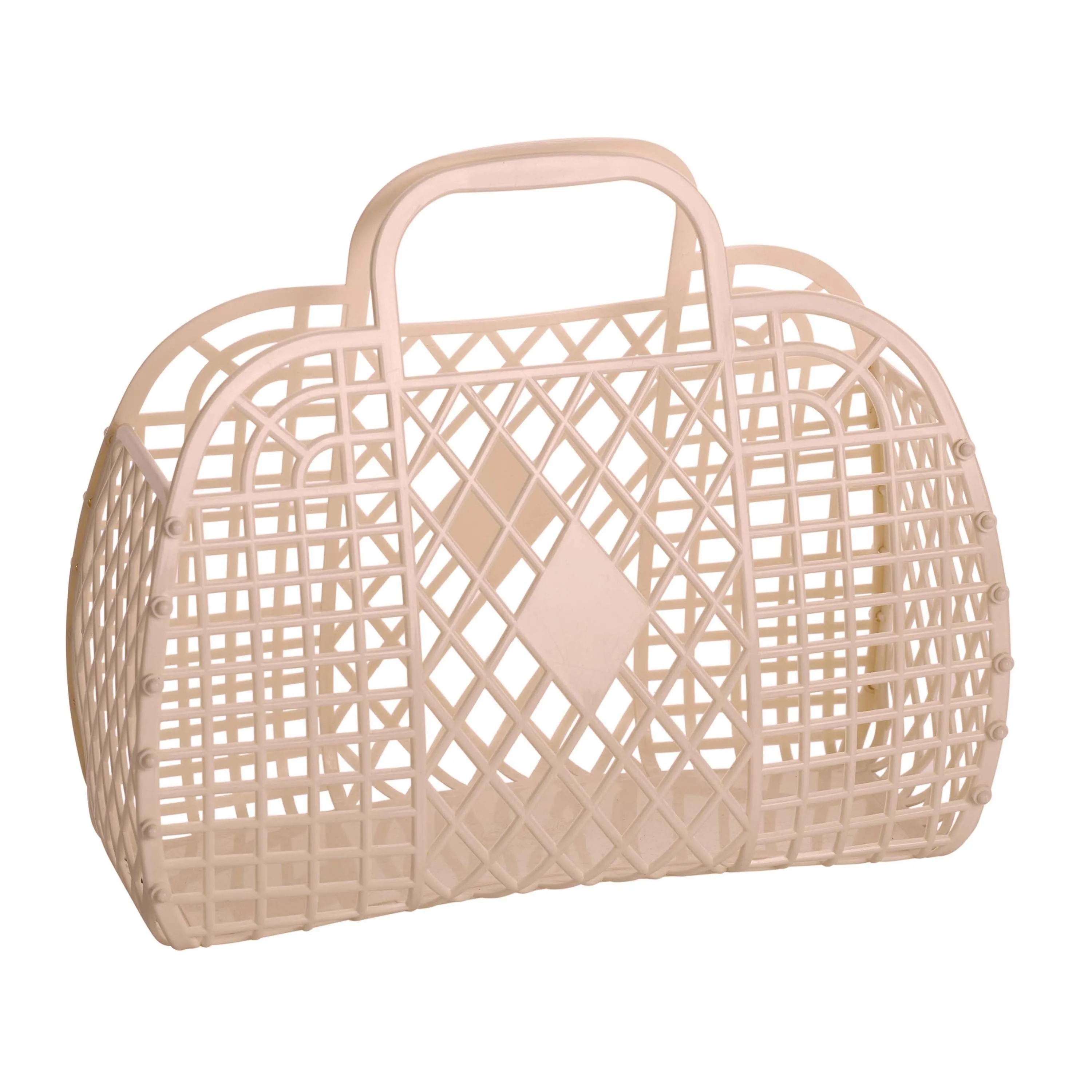 Sun Jellies Retro Basket Large - Latte